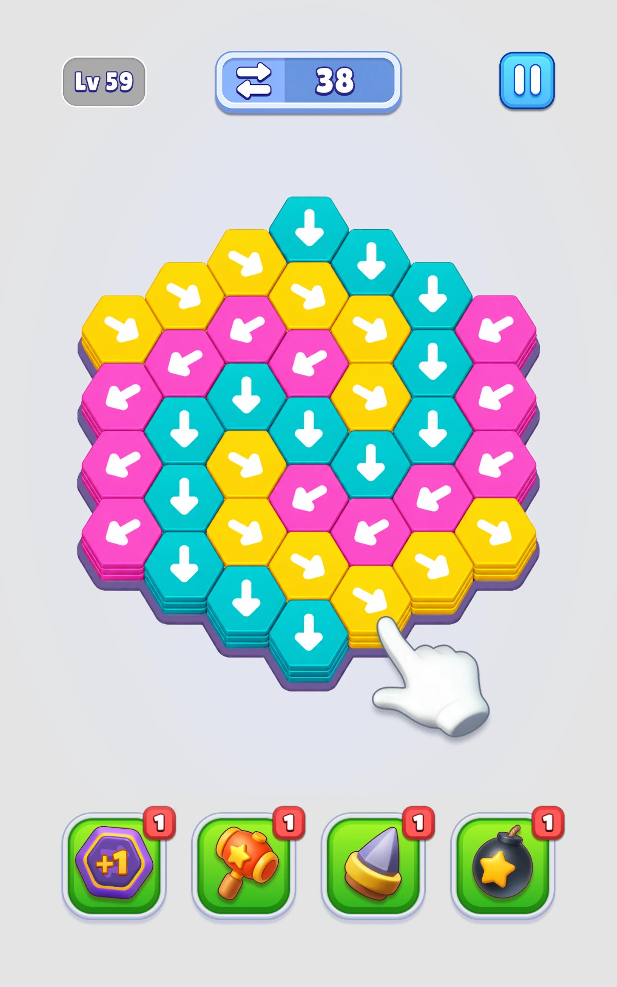 Hexa Out Puzzle screenshot