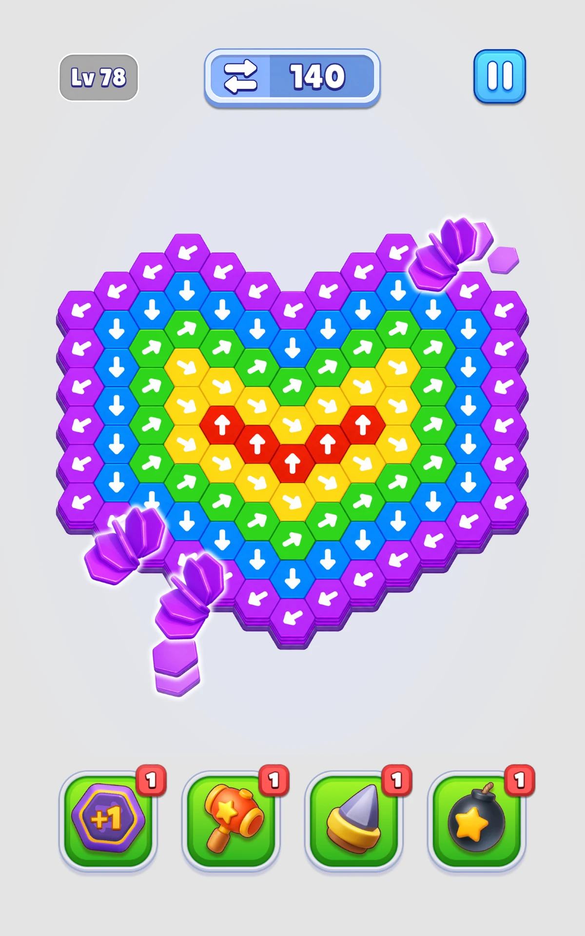 Hexa Out Puzzle screenshot