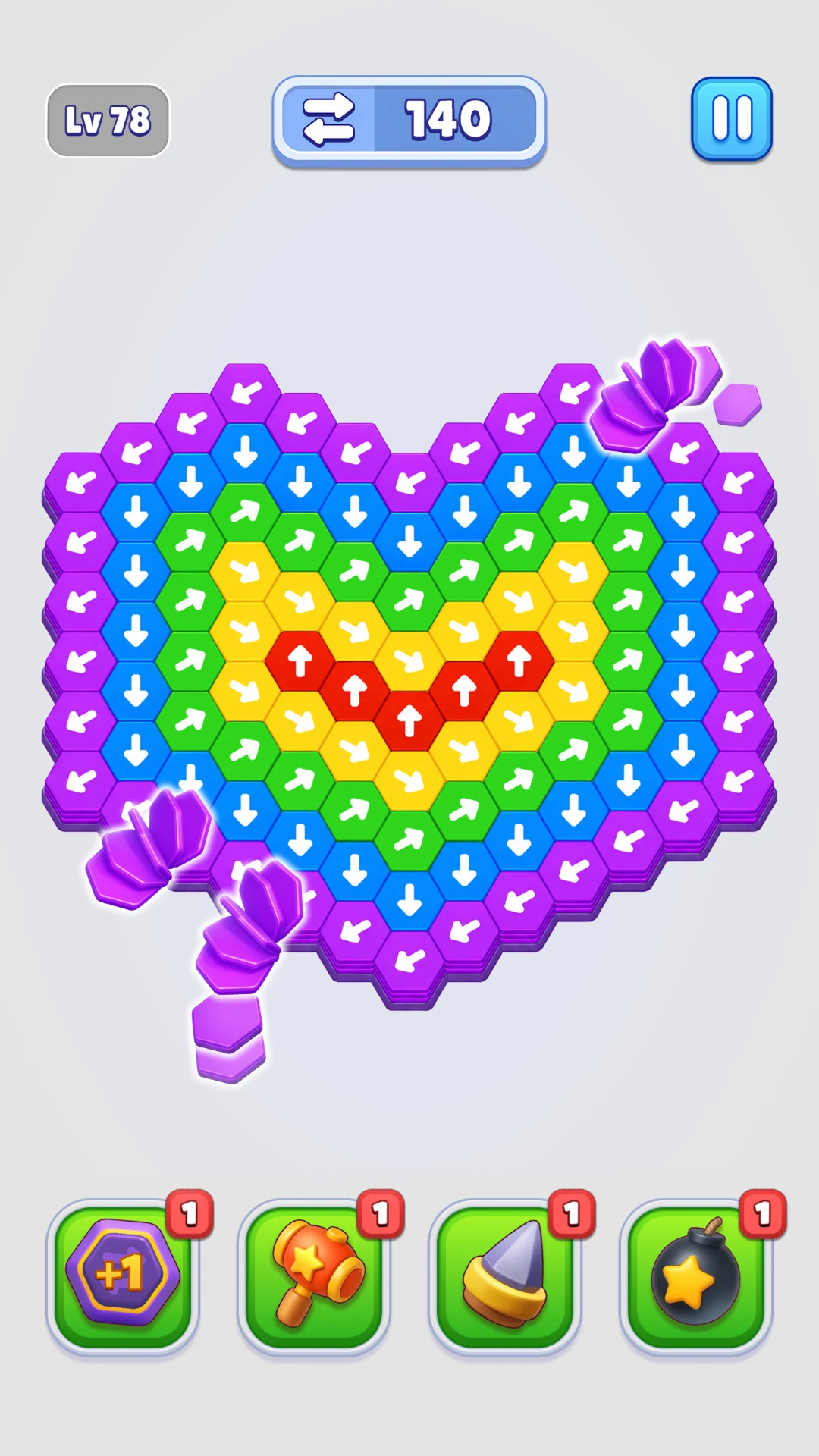 Hexa Out Puzzle screenshot